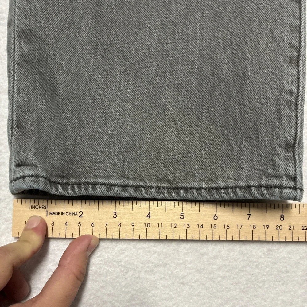 Levi's 501 Jeans Gray Mens‎ 40x 32 Straight Fit Red Tab Denim Button Fly